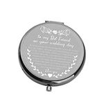 UJIMS to My Best Friend on Your Wedding Day Gift for Bride Best Friend to Bride Makeup Mirror Wedding Gift for Bride (BestFriendtoBrideBlack)