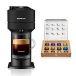 Nespresso Vertuo Next Automatic Pod Coffee Machine for Americano, Decaf, Espresso by Magimix in Matt Black [Amazon Exclusive]