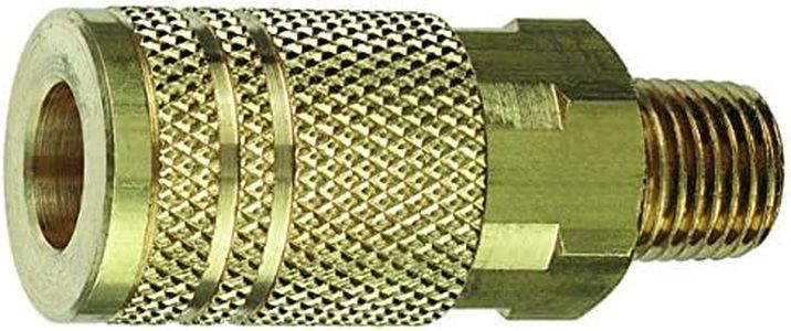 Amflo C21B Brass Air Line Coupler (1/4" 'I/M Design Design' X 1/4" Male NPT), 1 Pack