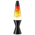 Tricolor White and Clear 14.5-Inch Lava Lamp with Aluminum Base and Cap