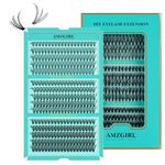 Diy Lash Clusters 300pcs Eyelashes Cluster Individual Wispy Lashes Thin Band for Lash Extension at Home for Beginners by AMZGlRL (20d+30d+40d-D,10-16mm Mixed)