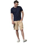 KOTTY Men's Cargo Shorts with Multiple Pockets – Ideal for Hiking & Adventure(Beige,XL)