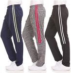 DARESAY Dry-Fit Sweatpants for Men - Track Pants Men - Stretchable Workout Clothes - Comfy and Soft Moisture Wicking (3-Pack)