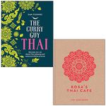 The Curry Guy Thai By Dan Toombs & Rosa's Thai Cafe The Cookbook By Saiphin Moore 2 Books Collection Set