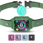 Bark Guard Dog Bark Collar for Small Medium Dogs, Humane No Shock Stop Dogs Barking with 2 Vibrations Beep, Rechargeable Anti Barking Collar with 8 Adjustable Sensitivity, Smart No Shock Collars Green