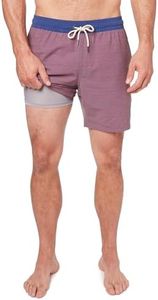 Fair Harbor Bayberry Trunk –– Men's Swim Suits with Liner, 7-inch Inseam –– Anti-Chafe Classic fit Swim Trunks