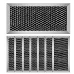 LUBIYACK 8Pcs Microwave Charcoal Filter Replacement for GE JX81H WB02X10956, Microwave Filter Replacement 8.67" x 3.95" Air Carbon Filter