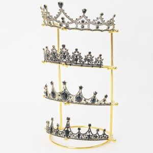 KunGe Crown Display Stand, Tiara Display, Headband Display Stand, Hair Accessories Organizer, Crown Storage Organizer Jewelry Holder for Women Girls
