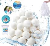 WOPLUSRO 3.1lbs Pool Filter Balls, Filter Balls for Sand Filter Pump, Eco-Friendly Reusable Pool Sand Filter Balls for Sand Filter - Equals 100lbs Pool Filter Sand