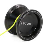 MAGICYOYO V6 Professional Yoyo Responsive for Kids, Teens Practice Yoyos, Adults Yo-yo, Yo-yos for Kid Beginners, Magic Yoyo V6 Locus Metal Yo Yo Ball with Glove+ Pouch+ 5 Yo Yos Strings, Black