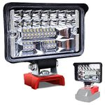 Cordless LED Work Light for Milwaukee 18V Lithium Batteries, 108W 5400LM Adjustable Portable Flood Lights for Job Site Lighting Outdoor Camping Garage Vehicle Lighting【Battery not Included】