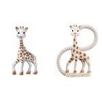 Sophie la girafe Original Baby Teething Toy & Baby Teething Ring, 100% Natural Rubber Phthalate-Free Easy to Grip Baby Teether, Suitable for Newborn Babies - Fresh Touch Box