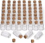 THE TWIDDLERS - Mini Glass Bottles - Spice Jars, Crafts, Wedding Favors, Shot Bottles with Cork Lids, Premium Glass (120)