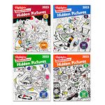 Highlights Hidden Pictures 2023 Activity Books for Kids Ages 6 and Up, 4-Book Set of Travel-Friendly Screen Free Seek and Find Fun, Books Double as Coloring Books