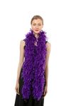 100 Gram 2 Yard Long Chandelle Feather Boa Over 10 Colors, Great for Party, Wedding, Costume (Purple)