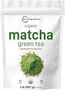 Organic Matcha Green Tea Powder, 2 Pound (32 Ounce), Culinary Grade - Unflavored - First Harvest Authentic Japanese Origin, 100% Pure Matcha for Smoothies, Latte and Baking, Non-GMO, Non-Irradiation