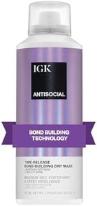 IGK - ANTISOCIAL - Hair Mask for Damaged Hair - Bond Building Overnight Hair Repair Treatment for Split Ends, Dry Hair & Hair Extension Care – Strengthens, Hydrates and Adds Shine - 5.0 oz