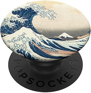 Great Wave off Kanagawa Katsushika Hokusai Surfing Ocean PopSockets PopGrip Intercambiabile