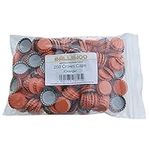 BALLIIHOO Pack of 250 Crown Bottle Caps - Orange