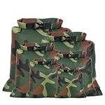 Fadcaer 6Pcs Waterproof Dry Bags, Camouflage Dry Bags Waterproof Set Lightweight Dry Sacks Canoe Bags Stuff Sacks Waterproof Drybag for Outdoor Travel Camping Kayaking Hiking Accessories (Camo Green)