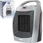 CUQOO Powerful 2KW Ceramic Heater with 2 Heat settings & Cool Function – Upright Electric Quiet Space Heater for Home with Variable Thermostat | Low Energy Usage | Perfect Electric Room Heater