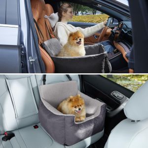 Lesure Small Dog Car Seat – Black, Travel Booster for Pets