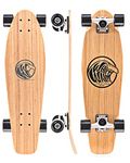 White Wave Bamboo Longboards