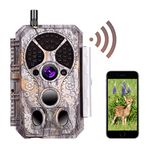 A350W WiFi Trail Camera 32MP 1296P, No Glow Night Vision Game Camera with 0.1s Trigger Speed 100ft Night Vision Motion Activated IP66 Waterproof, App Control for Wildlife Monitoring