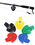 5Pack Sensitive Electronic LED Light Fishing Bite Sound Alarm Alert Bell Clip On Fishing Rod (Black)