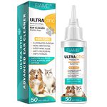 pularrris Ear Cleaner for Dogs Ear Care for Dogs provides relief for yeast infection-itching and odours first aid antiseptic ear drops for dogs is an antibacterial dog ear cleaner for puppy cats dogs