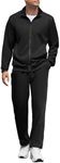 COOFANDY Black Jogging Tracksuit Me