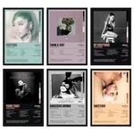 SAW Ariana Grande Music Album Art Wall Posters 8x12 inch (A4 Size) Wall Decor Posters Wall Art For Bedroom, Living room, Office, Pack of 6
