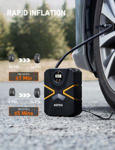 AstroAI 12V Tyre Inflator – Portable Air Compressor Pump