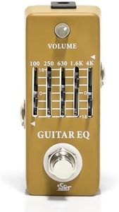 ISET Analog Guitar Equalizer Pedal Guitar EQ Pedal For Electric Guitar And Acoustic Guitar With True Bypass