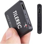 Atto Digital Mini Recording Device - 145 Hours - Only 5 mm Thin - Voice Activation Voice Recorder - 24 Hours Battery - MP3 Voice Recorder - TileREC