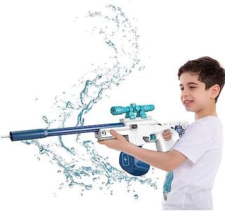 Sobebear Automatic Electric Water Gun Toy, 600ML Water Tank Capacity, Rechargeable Waterproof Lithium Battery, Outdoor Beach Pool Party Water Pistol Toy for Kids 3+ Year (AWM Style)