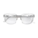 LONDON MOLE Eyewear Tricky Reading Glasses Rectangular Glasses Cool Readers Stylish Reading Glasses Men's Women's Unisex Spring Hinges