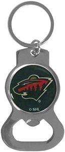 NHL Siskiyou Sports Fan Shop Minnesota Wild Bottle Opener Key Chain One Size Team Color