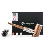 Kamry K1000 Plus 30W Classical E Pipe, Rechargeable 1000mah, E Cigarette Starter Kit Airflow Adjustable, Refillable Atomizer Tank with Micro USB Charger, E Pipes Vapor Gift Package, No Nicotine