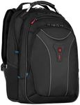 Wenger Carbon 30 Litre Laptop Backpack with Carrying Handle, Padded Shoulder Straps, 17 Inch Laptop Sleeve, For Work, School, Travel, Black, 600637