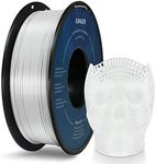 LONGER PLA 3D Printer Filament 1.75mm, Dimensional Accuracy +/- 0.02 mm, No Tangle, Environmental Friendly, Widely Compatibility (White, 1KG)