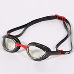 ZONE3 Volare Streamline Racing Swim Goggles (Clear Lens - Black/Red)