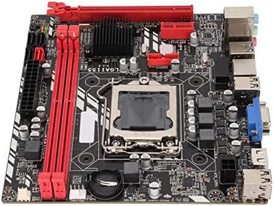 Placa Base para Juegos DDR3, 1155 Pines 2 DDR3 100M Mining Motherboard Compatible con Procesadores Corei7, I5, I3 (LGA1155), Compatible con Salida de Video Digital de Alta Definición