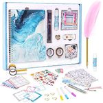 VERTOY DIY Journal Set for Girls Ages 8-12 - Kids Scrapbook Diary Journaling Kit for Writing, Ideas Birthday Gifts and Toys for 8 9 10 11 12 13+ Years Old, Teenage Girls