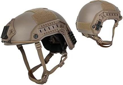 Lancer Tactical Large - X-Large Industrial ABS Plastic Constructed Maritime Helmet Adjustable Crown with 20mm Side Rail Adapter Padding NVG Shroud Bungee Retention