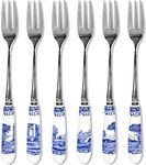 Portmeirion Home & Gifts Pastry Forks S/6, Blue & White