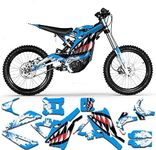 MXP Graphics Custom Decal Kit for Sur-Ron Light Bee X Light Bee S Off-road Motorcycle Dirt Bike (BLUE, Light Bee X (KKE With Shock absorption))