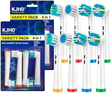 Replacement Heads for Oral B Braun Variety Pack of 8 PCS Floss Cross Sensitive Soft Precise Electric Toothbrush Heads Tooth Brush Head Refill Compatible with Oral-B [KJHD]