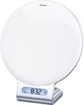 Beurer WL75 Wake-Up Light Alarm Clock | Wake Naturally to a Simulated Sunrise | Relax with a Simulated Sunset | Mood Light and Reading Light Function | Radio Alarm | Pre-Set Wake/Sleep melodies