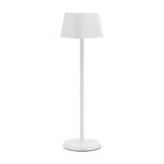 Securit Cordless Water Resistant Table Lamp (Georgina), dimmable with Integrated LED and Battery inc Quick Connect Magnetic Charging Cable (White)